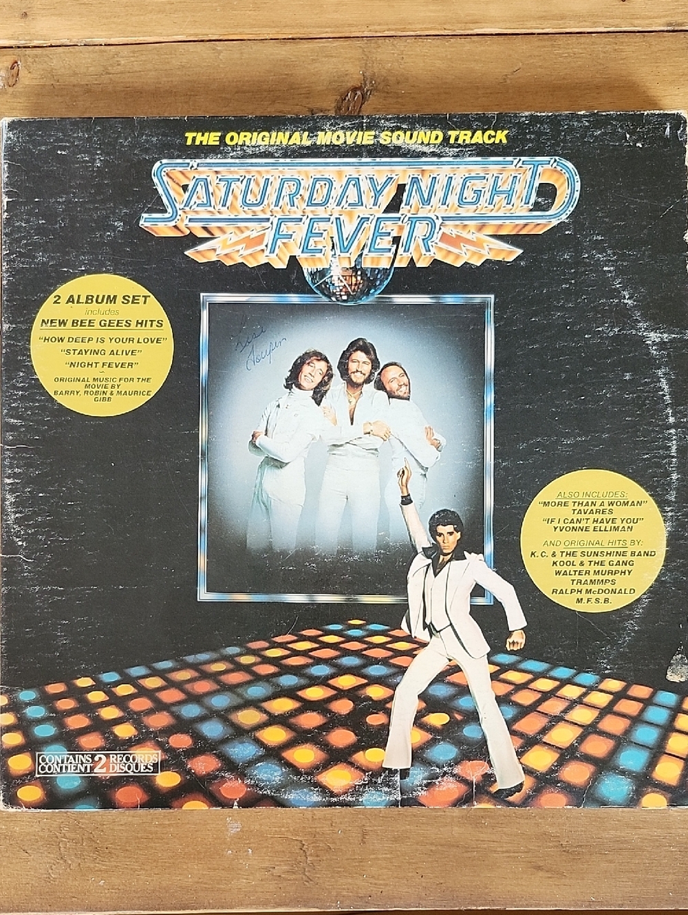 Saturday Night Fever The Original Movie Soundtrack Vinyl Record - Bee Gees